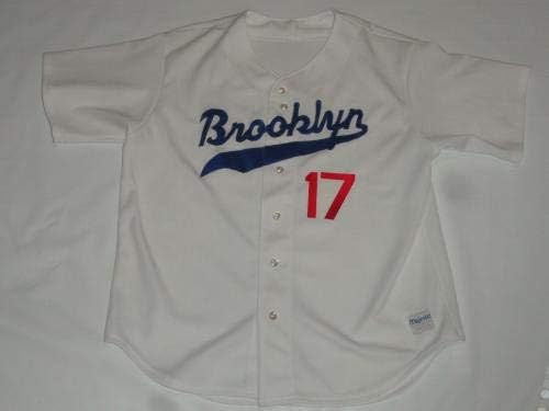 Карл Ърскин Подписа Фланелка Majestic Brooklyn Dodgers С лиценз Jsa Coa - Тениски MLB с автограф