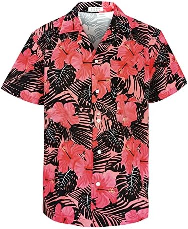 2023 Нови Хавайски Ризи за Мъже с Къс Ръкав Regular Fit Мъжки Ризи с Цветен Модел, Ризи медицински Сестри с Дълъг Ръкав