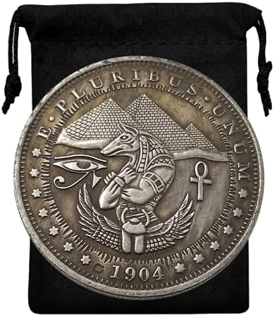 Kocreat Копие от 1904 U. S Hobo Монета - Пирамида, сребърно покритие Копие, Монета в долари Морган, Художествена Сувенир, Монета,