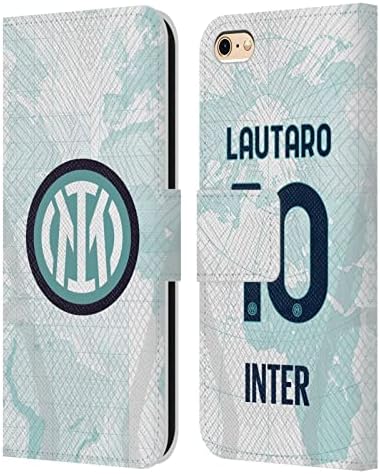Дизайн на седалките за главата Официално лицензиран Интер Милано Лаутаро Мартинес 2022/23 Неустановени комплект играчи Кожен Калъф-книжка-джобен