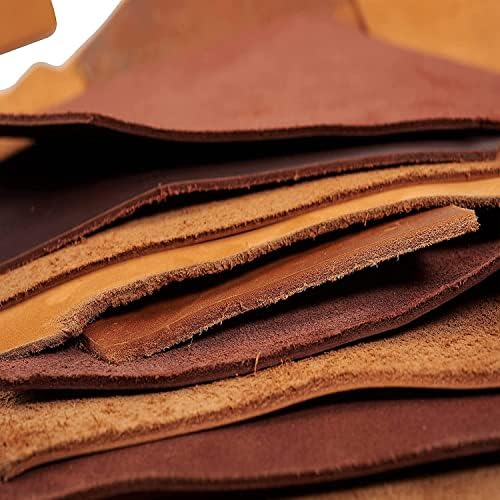 Изделия от отпадъци на кожата £ 20 Кожа скрап - Големи парчета естествена чанти от остатъци от телешка кожа - Проектиране и производство