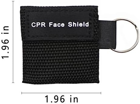 Опаковка от 5 бр. Защитна маска за изкуствено дишане, Ключодържател-пръстен, Авариен комплект, защитна маска за изкуствено дишане