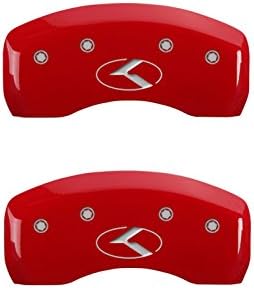 Капачки апарати MGP (21069SCRKRD) с надпис Circle K/Kia на предната и задната част на покрива апарати с червено прахово покритие