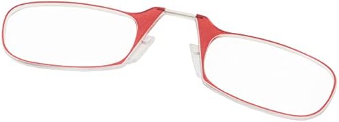 ThinOptics унисекс очила за четене за възрастни + Черен универсален калъф-капсула | В червена рамка, здравина считывателей 2.00