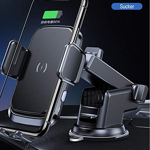 Скоба за директно Излъчване на Мобилния Телефон YFQHDD 15 W Притежателя Телефон, Зарядно за Кола QI Fast Charger Sucker