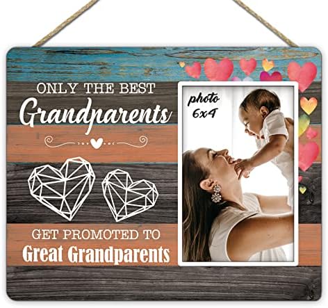 Рамка за снимка с Обявяването на раждането на КУ-DaYi за прабаби и дядовци - Фоторамка за снимки на ултразвукови, Подарък за Обяви