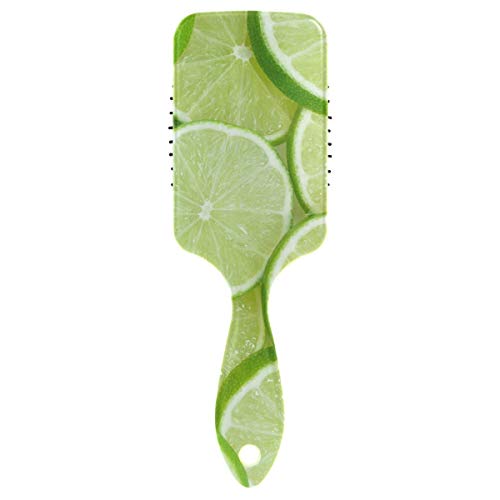 Четка за коса на въздушна възглавница Vipsk, Многоцветни Пластмасови зелени резени лимон, Подходящ за добър масаж и Антистатични
