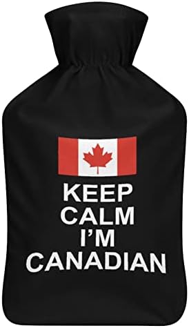 Успокой се, аз съм Канадски Гума Чанта за топла Вода, с Капак, Бутилки с Гореща вода за инжекции с обем 1 л, за Релаксация, за Защита