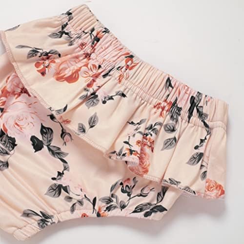 Комплект от Розови Камуфляжных Панталони с Цветен Модел за едно Малко Момиче, по-Малката Сестра и Старши Сестри