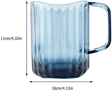 Стъклени Чаши за Кафе Cabilock Стъклена Кафеена Чаша 2 елемента Пластмасова Чаша с Дръжка Прозрачни Чаши Кафе на Чашата За Плакнене