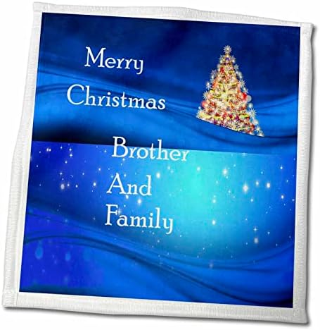 Триизмерен образ на Брат си и семейството весела Коледа - Кърпи (twl-262529-3)