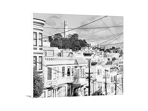Черно-бялата фотография, кула Кула в Сан Франциско
