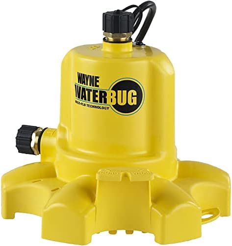 Потопяема помпа WAYNE WWB WaterBUG с технологията Multi-Фло, жълто и Градински маркуч Flexzilla HFZG550YW 5/8 инча x 50 фута, сверхпрочный,