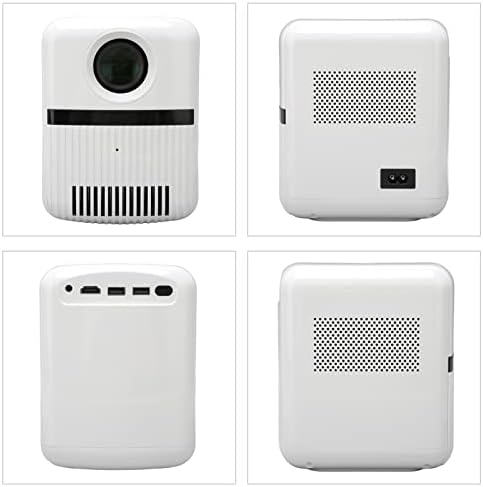 Домашен Проектор, Стерео Hi-Fi 600ANSI на 13 000 Lm 5G WiFi Проектор 100-240 В за дома (штепсельная щепсел САЩ)