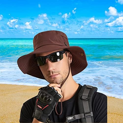JTJFIT Мъжки Солнцезащитная Шапка Boonie Sunmmer Панама Риболовна Шапка със Защита от ултравиолетови лъчи от 2 Части за Плажен Туризъм,