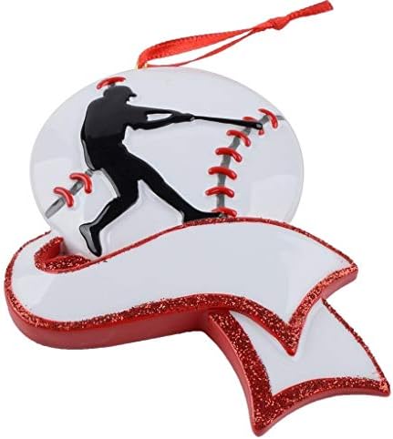 Персонални Коледна украса за бейзбол 2023 – Бейзболен Украшение на поръчката – Декорации за спортните фенове – Бейзболни подаръци