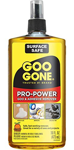 Goo Gone Pro-Power - 16 течни унции (опаковка от 1) - Професионален инструмент за премахване на устойчиво лепило, Распылительная