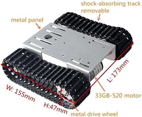 Комплект шаси за метални омекотяване на резервоара WAAZI Smart Track Trolley (Цвят: черен)