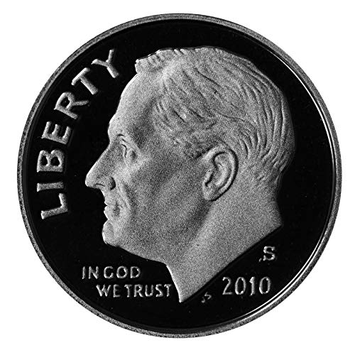 На монетния двор на САЩ през 2010 година PROOF Roosevelt Dime GEM DCAM