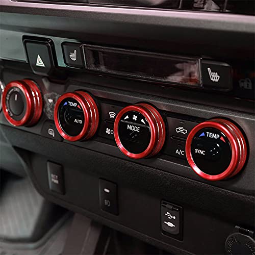 Thor-Ind Климатик Ключ за променлив ток Аудио CD Бутон Дръжка Капак Завърши Съвместим с Toyota Tacoma 2017 2018 2019 2020 2021