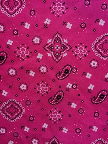 Кърпа от Поли-Памучна тъкан с принтом Ширина 58 см в Парцела (червен)