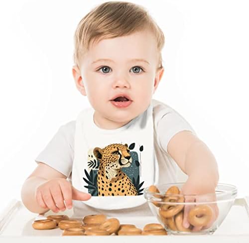 Детски Престилки Леопард - Цветни Престилки За Хранене на Бебето - Художествени Престилки за хранене
