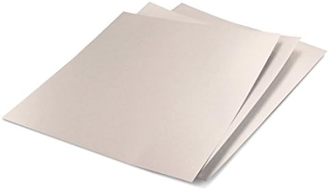 Листове за картон от метално фолио Hygloss Products - 12 x 12 см – Матирано Сребро, 10 x