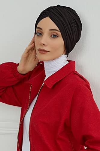 Дизайн Aisha's, Предварително Обвързани Мигновени Главоболие Превръзки-Тюрбани за жени, Шал за химиотерапия от 95% памук, Стилна
